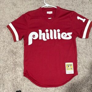 Mitchell & Ness Red Phillies Jersey